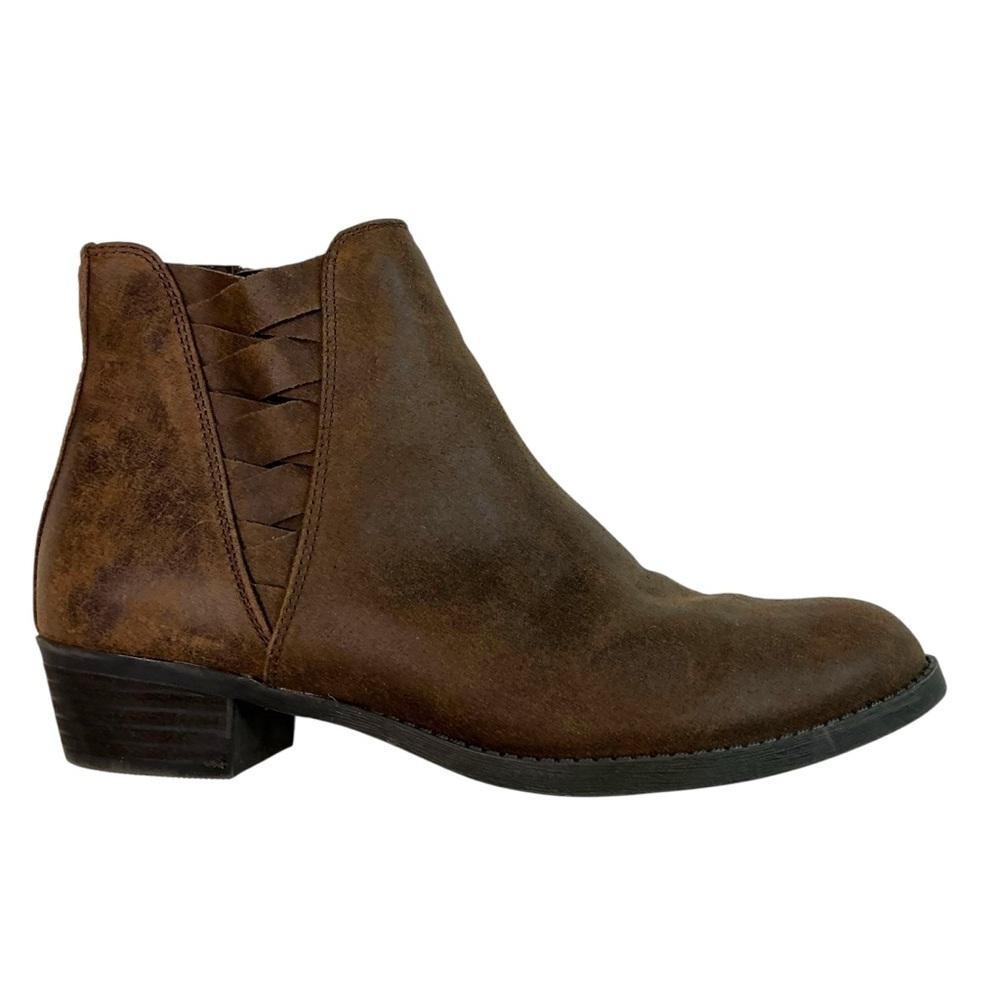 Carlos by Carlos Santana BERT Rustic Brown Ankle Booties Boots Size 7.5M - Picture 11 of 15
